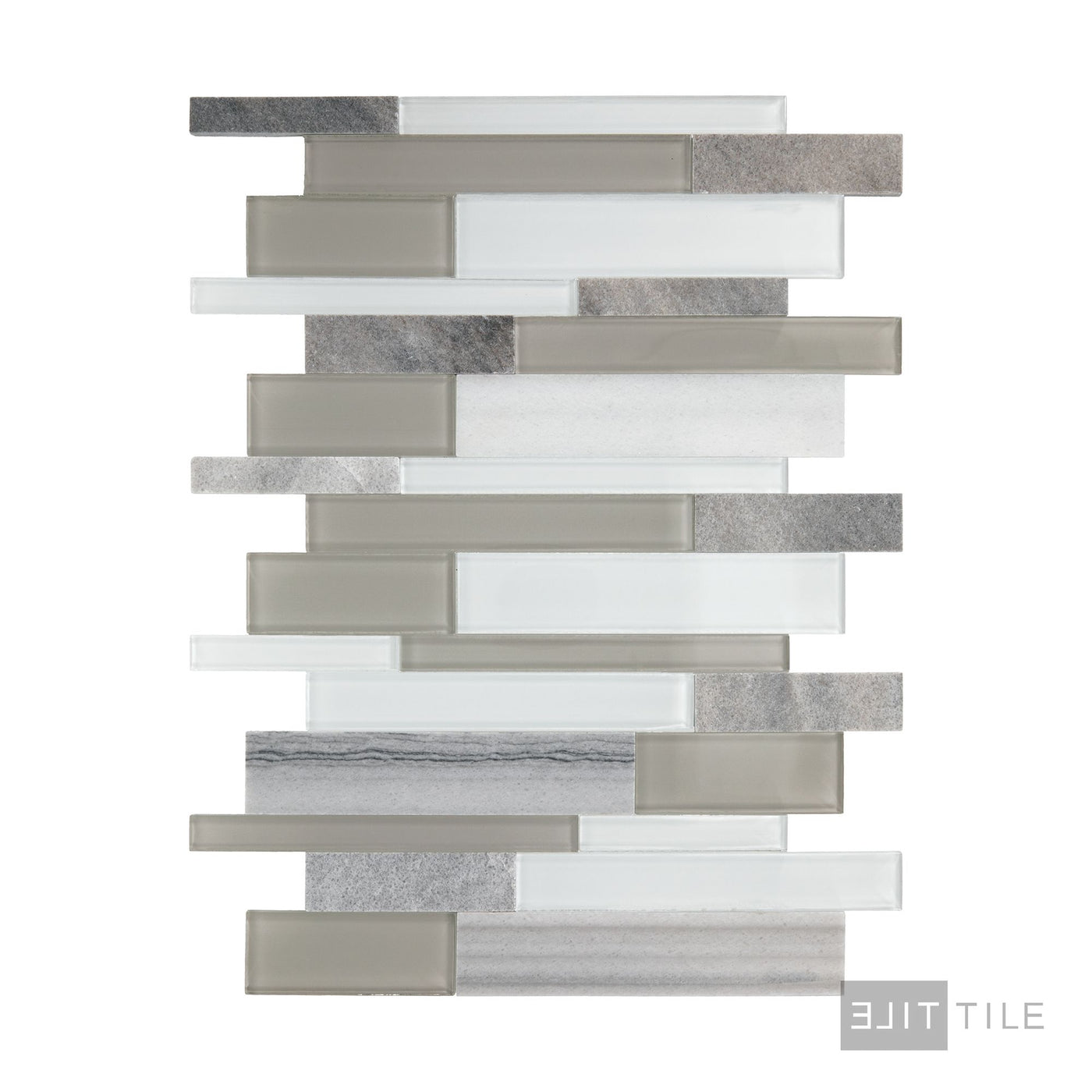 Perfit Mosaix Natural Stone Mosaic 18X12 Marmara & Glass Polished