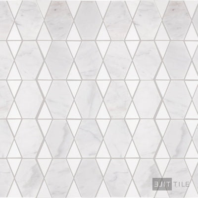 Perfit Mosaix Natural Stone Mosaic 18X12 Saran White & Thassos Polished