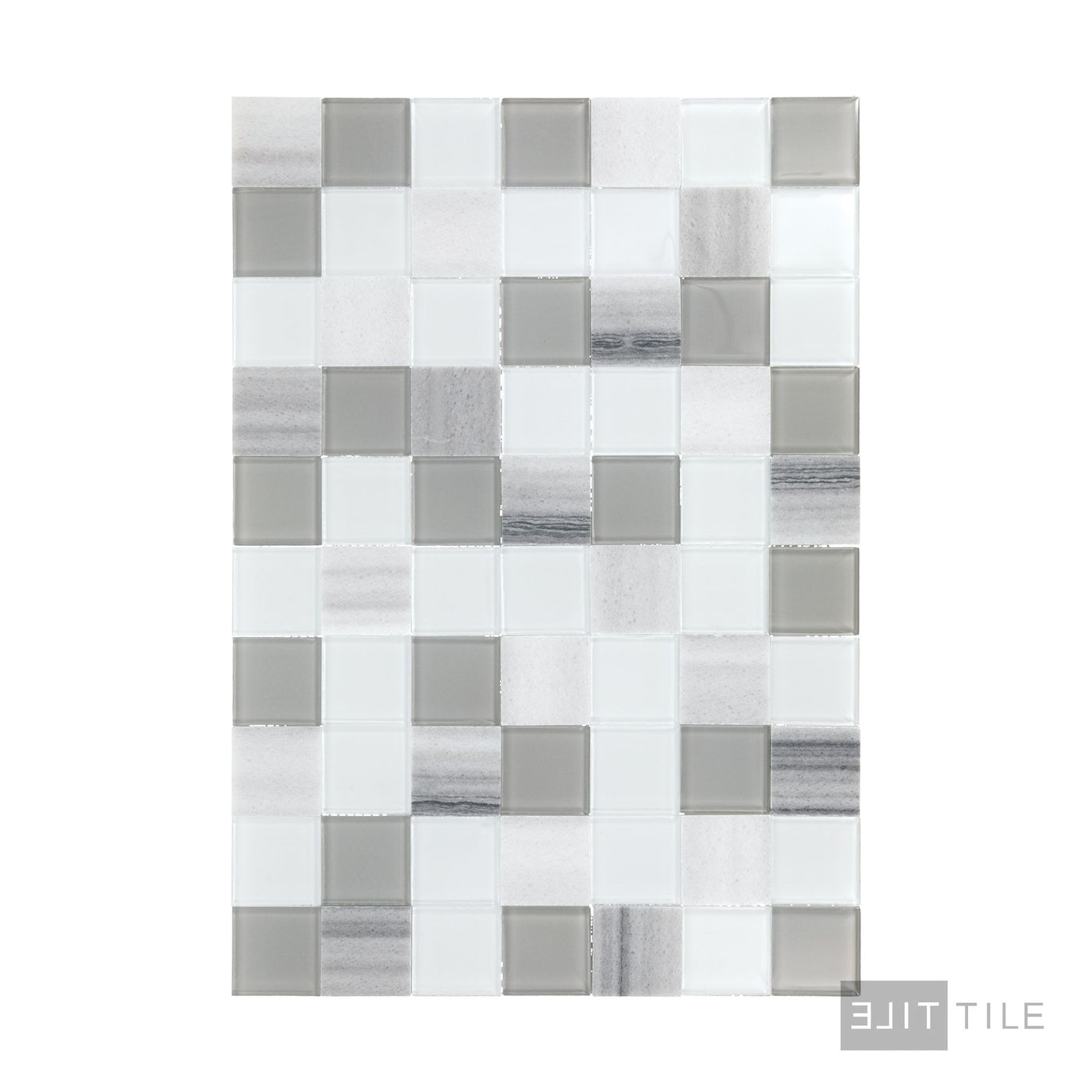 Perfit Mosaix 2X2 Natural Stone Mosaic 18X12 Marmara & Glass Polished