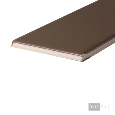 Color Wheel Ceramic Wall Tile 3X6 Artisan Brown Glossy