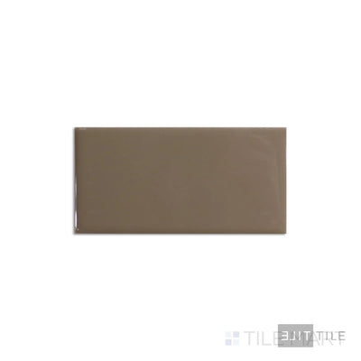 Color Wheel Ceramic Wall Tile 3X6 Elemental Tan Glossy