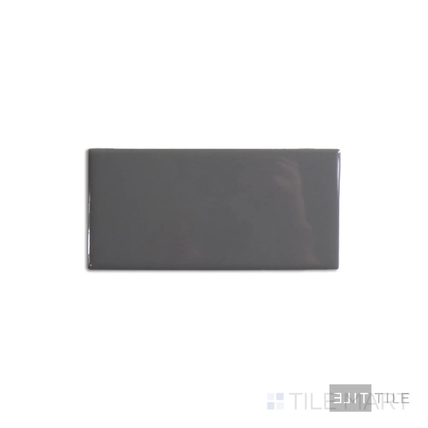 Color Wheel Ceramic Wall Tile 3X6 Suede Gray Glossy
