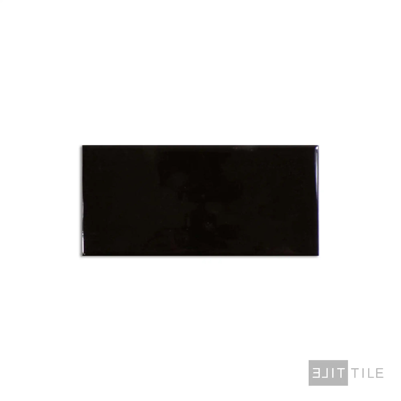 Color Wheel Ceramic Wall Tile 3X6 Black Glossy