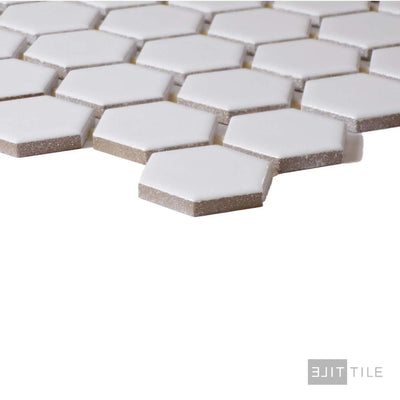 Color Wheel 1.5" Ceramic Mosaic 12X14 Arctic White Glossy