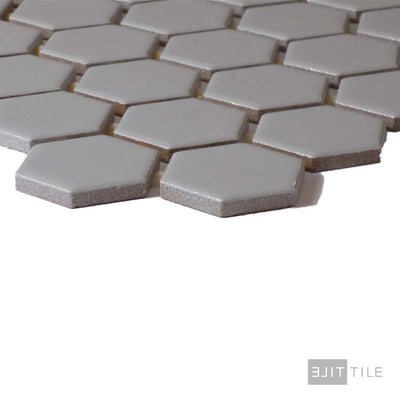 Color Wheel 1.5" Ceramic Mosaic 12X14 Desert Gray Glossy