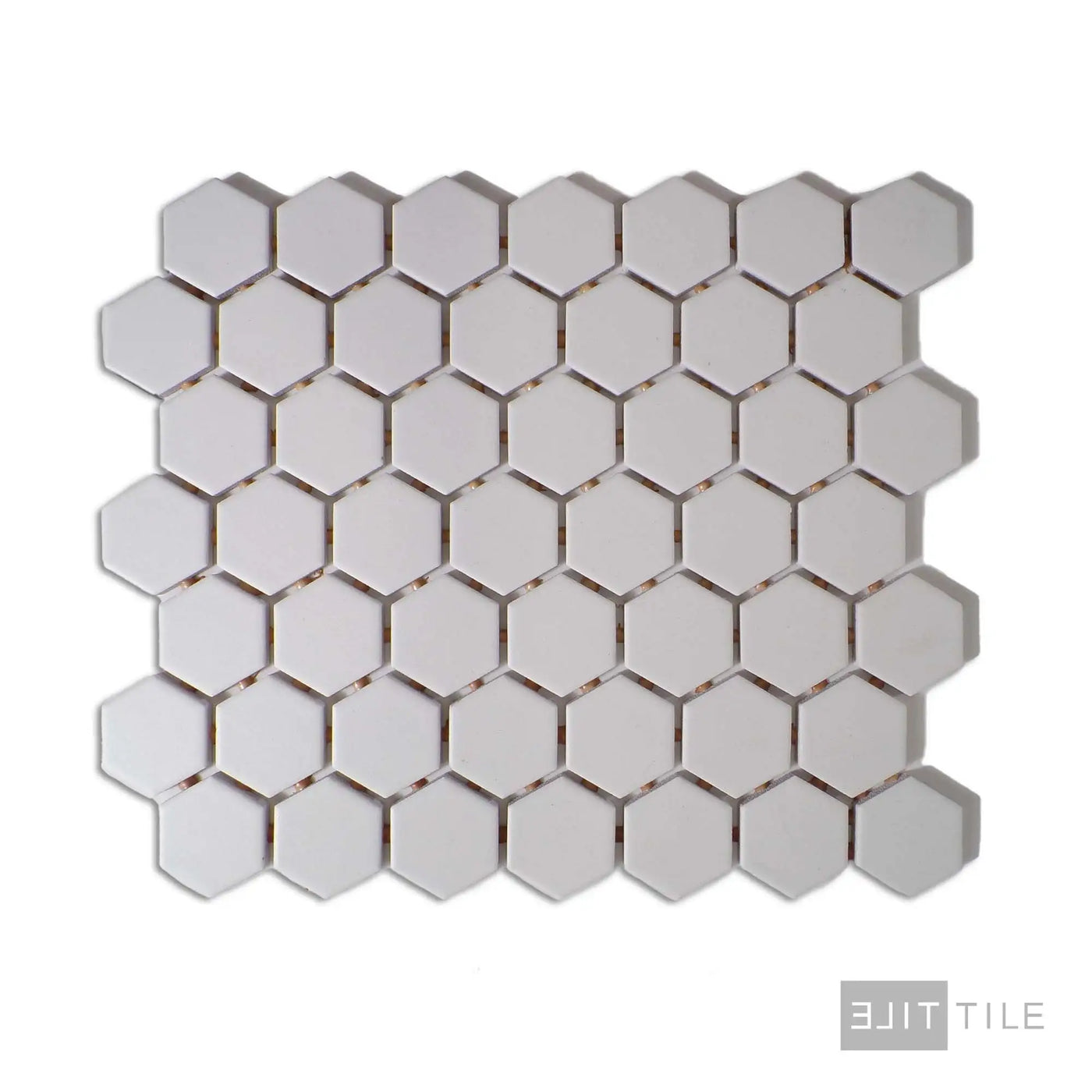 Color Wheel 1.5" Ceramic Mosaic 12X14 Arctic White Matte