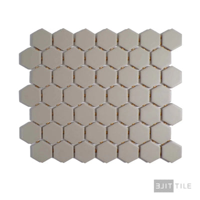 Color Wheel 1.5" Ceramic Mosaic 12X14 Urban Putty Matte