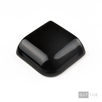 Color Wheel Classic Ceramic Radius Bullnose Corner 2X2 K111 Black Glossy