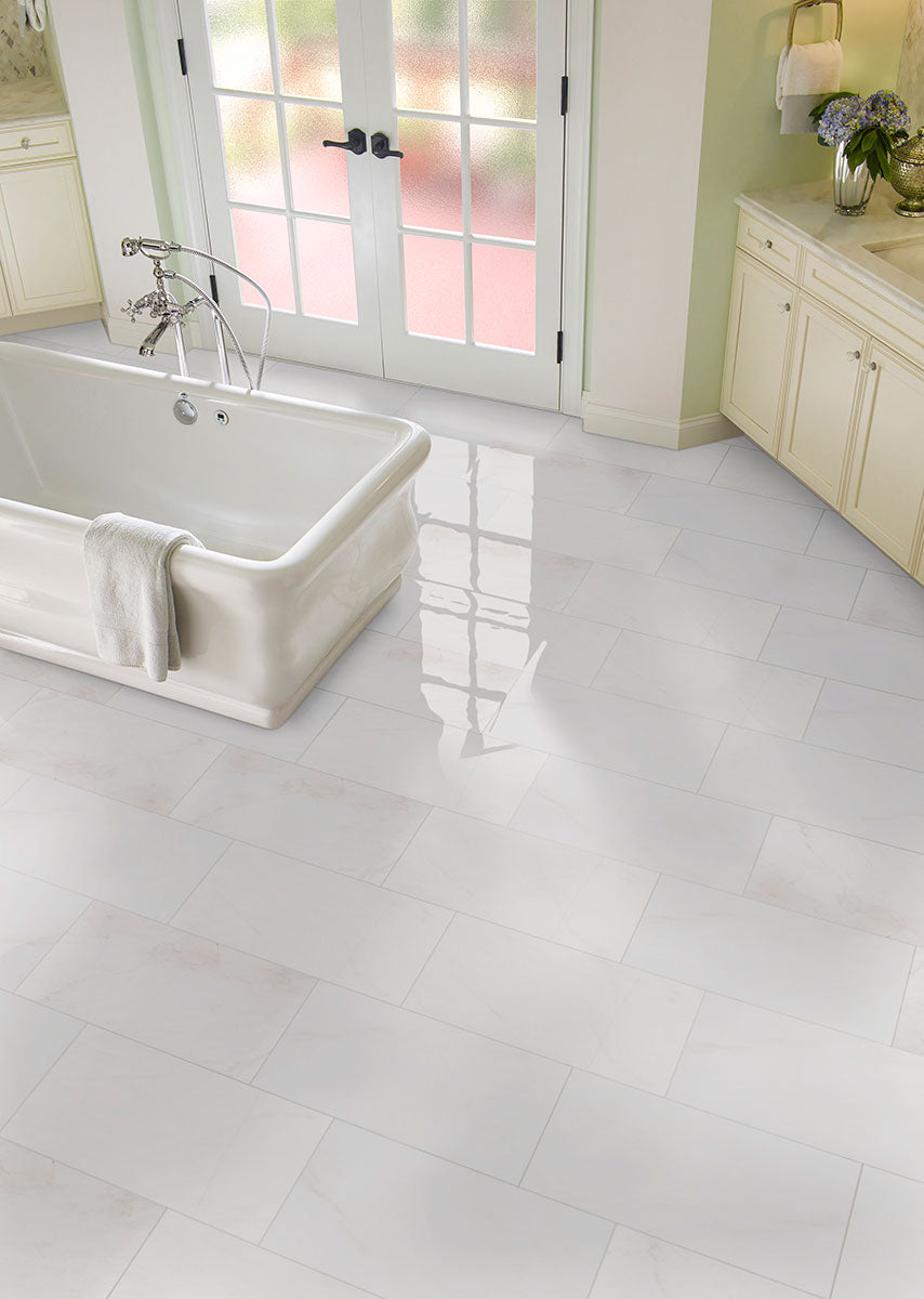 Bianco Dolomite Marble Field Tile 12X24 Honed