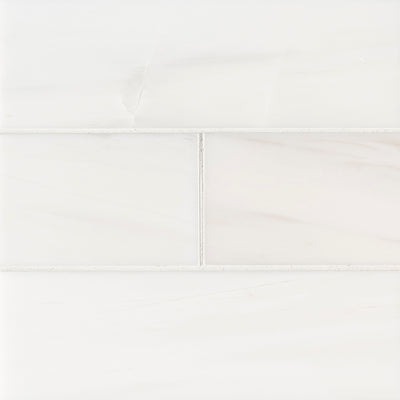 Bianco Dolomite Marble Field Tile 4X12 Polished