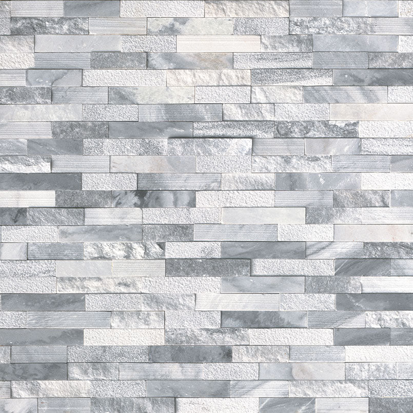 Rockmount Marble Stacked Stone Panel 6X24 Gray Misc.