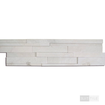 Rockmount 3D Marble Ledger Panel 6X24 White Honed