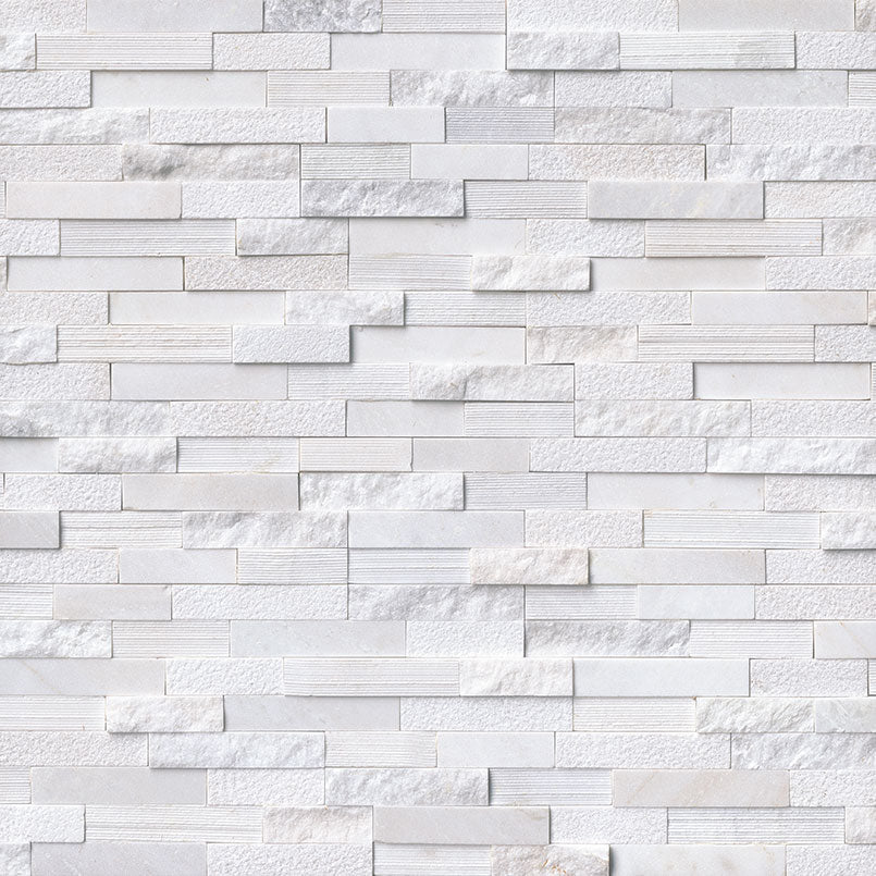 Rockmount Marble Ledger Panel 6X24 White Multi Finish