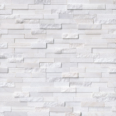 Rockmount Marble Ledger Panel 6X24 White Multi Finish