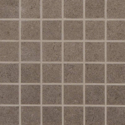 Dimensions 2X2 Porcelain Mosaic 12X12 Concrete Matte