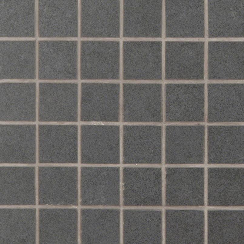 Dimensions 2X2 Porcelain Mosaic 12X12 Graphite Matte