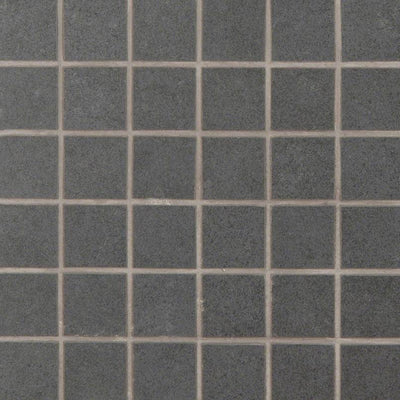 Dimensions 2X2 Porcelain Mosaic 12X12 Graphite Matte