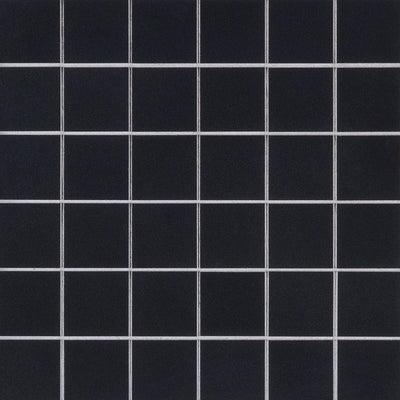 Domino 2X2 Porcelain Mosaic 12X12 Black Matte