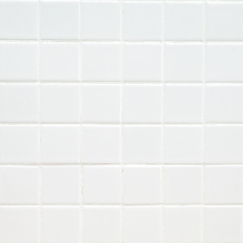 Domino 2X2 Porcelain Mosaic 12X12 White Matte