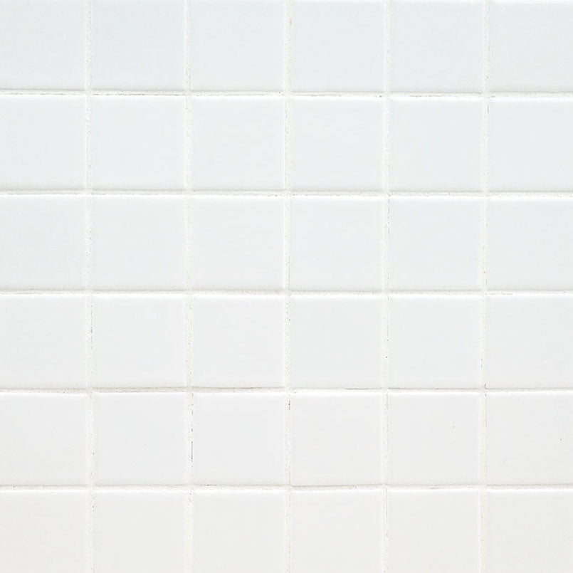 Domino 2X2 Porcelain Mosaic 12X12 White Matte