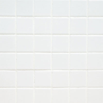 Domino 2X2 Porcelain Mosaic 12X12 White Matte