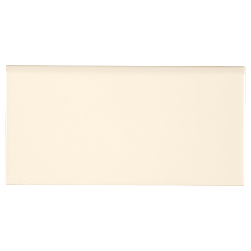 Domino Bullnose Porcelain Subway Tile 3X6 Almond Glossy