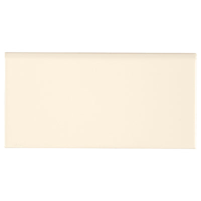 Domino Bullnose Porcelain Subway Tile 3X6 Almond Glossy