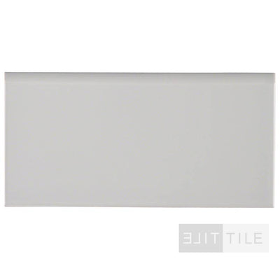 Domino Porcelain Subway Tile 3X6 Gray Glossy