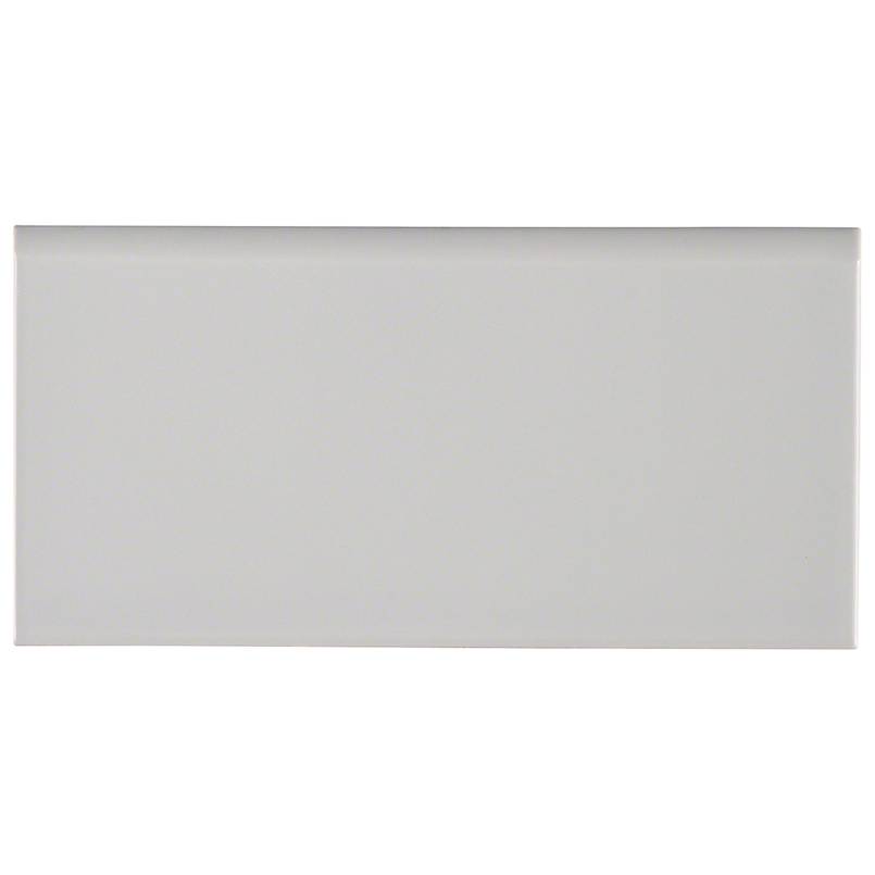 Domino Bullnose Porcelain Subway Tile 3X6 Gray Glossy