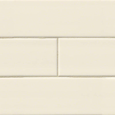 Domino Porcelain Subway Tile 4X16 Almond Glossy