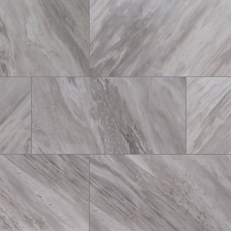 Eden Porcelain Field Tile 12X24 Bardiglio Matte