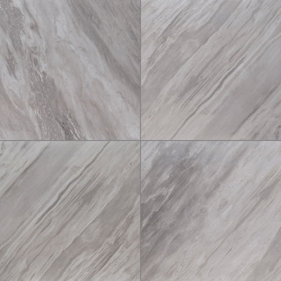 Eden Porcelain Field Tile 24X24 Bardiglio Polished