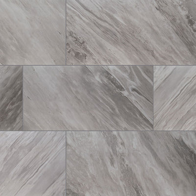 Eden Porcelain Field Tile 24X48 Bardiglio Matte