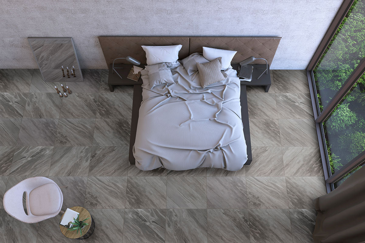 Eden Porcelain Field Tile 32X32 Bardiglio Matte