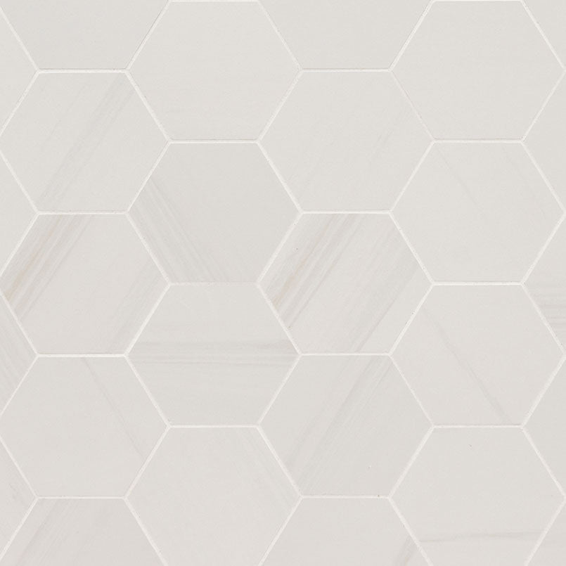 Eden 3X3 Hexagon Porcelain Mosaic 12X12 Dolomite Matte