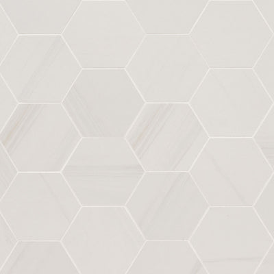 Eden 3X3 Hexagon Porcelain Mosaic 12X12 Dolomite Matte