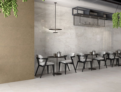 Kaya Porcelain Field Tile 12X24 Calacatta Lucca Matte