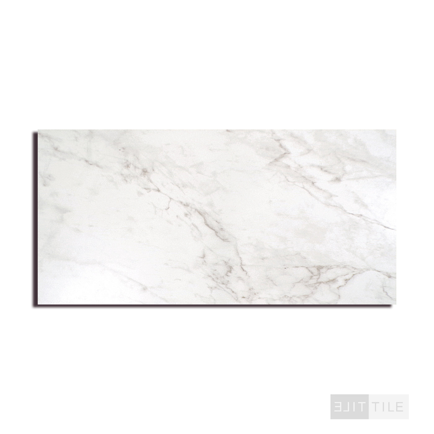 Kaya Porcelain Field Tile 12X24 Carrara Bianco Matte