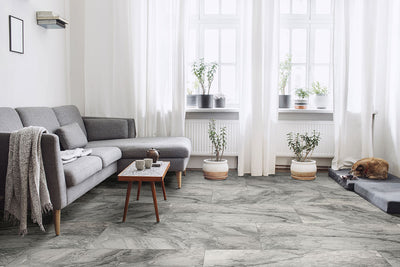 Kaya Porcelain Field Tile 12X24 Onda Gray Matte