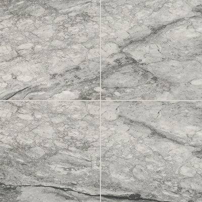 Kaya Porcelain Field Tile 24X24 Onda Gray Polished