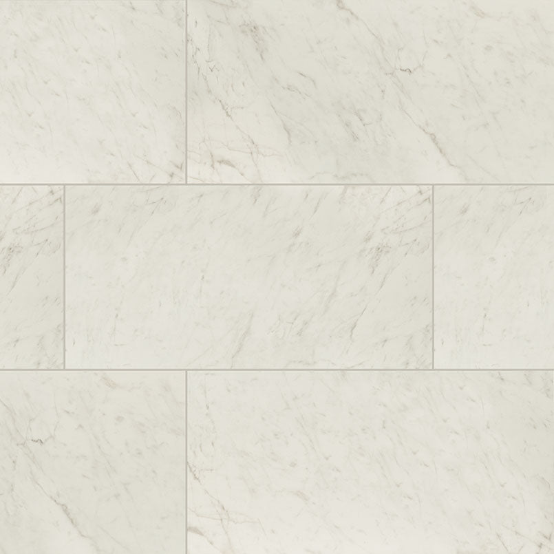 Kaya Porcelain Field Tile 24X48 Carrara Bianco Matte