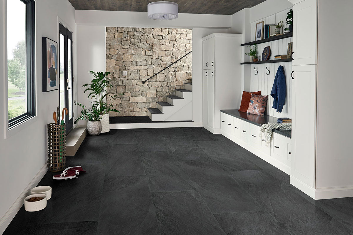 Legion Porcelain Field Tile 24X48 Midnight Montage Matte