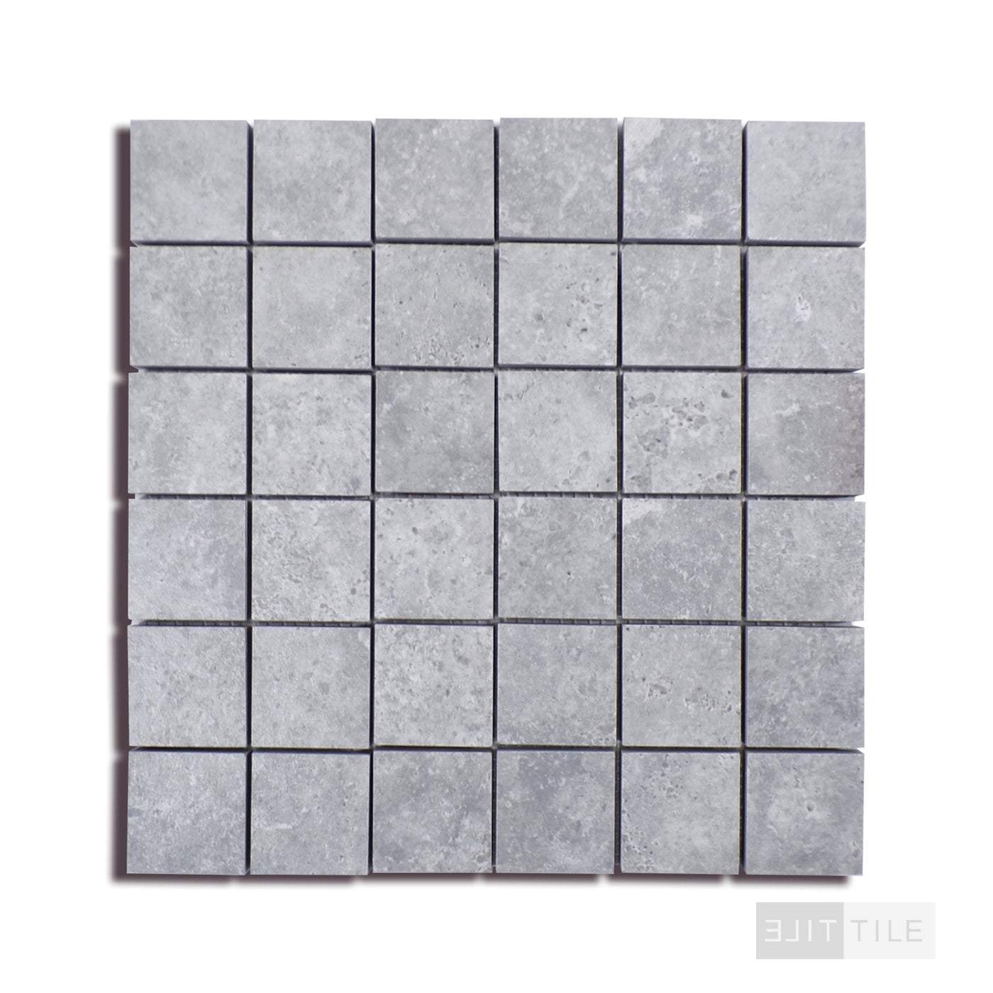 Legion 2X2 Porcelain Mosaic 12X12 Lunar Silver Matte