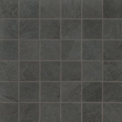 Legion 2X2 Porcelain Mosaic 12X12 Midnight Montage Matte