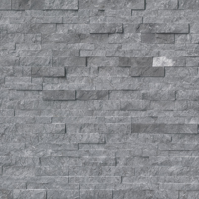 Rockmount Marble Stacked Stone Panel 6X24 Grey Splitface