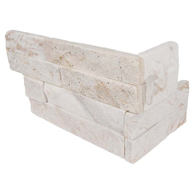 Rockmount Quartzite Ledger Corner 6X18 White Splitface