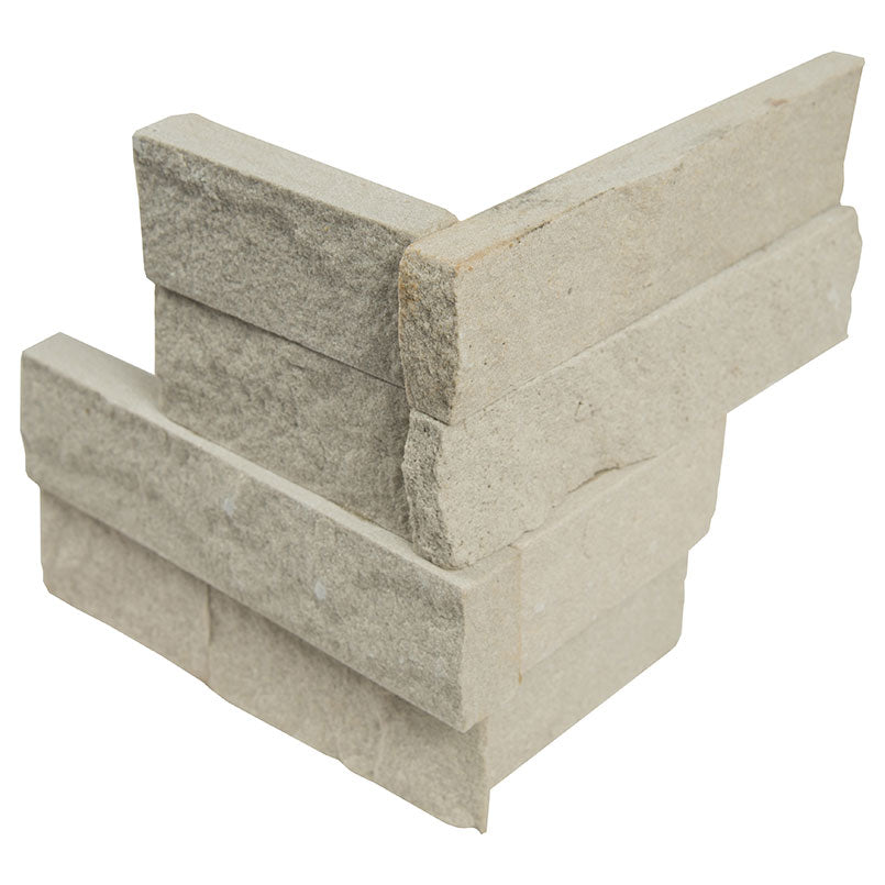 Rockmount Sandstone Ledger Corner 6X6 Beige Splitface