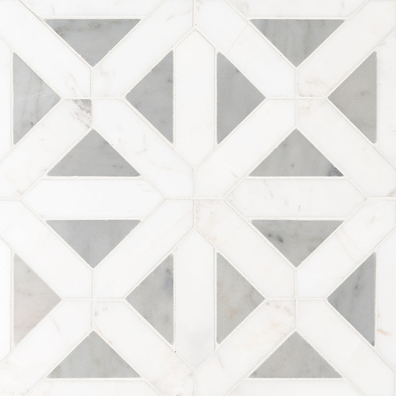 Bianco Dolomite Mosaics Geometrica Marble Mosaic Misc. 0 Polished