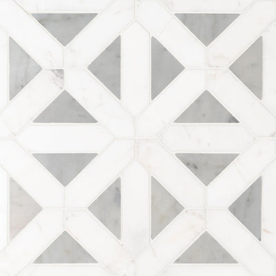 Bianco Dolomite Mosaics Geometrica Marble Mosaic Misc. 0 Polished