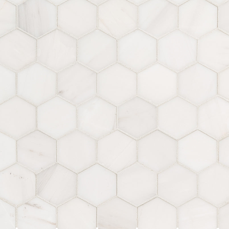 Bianco Dolomite Mosaics Hexagon Marble Mosaic Misc. 0 Polished